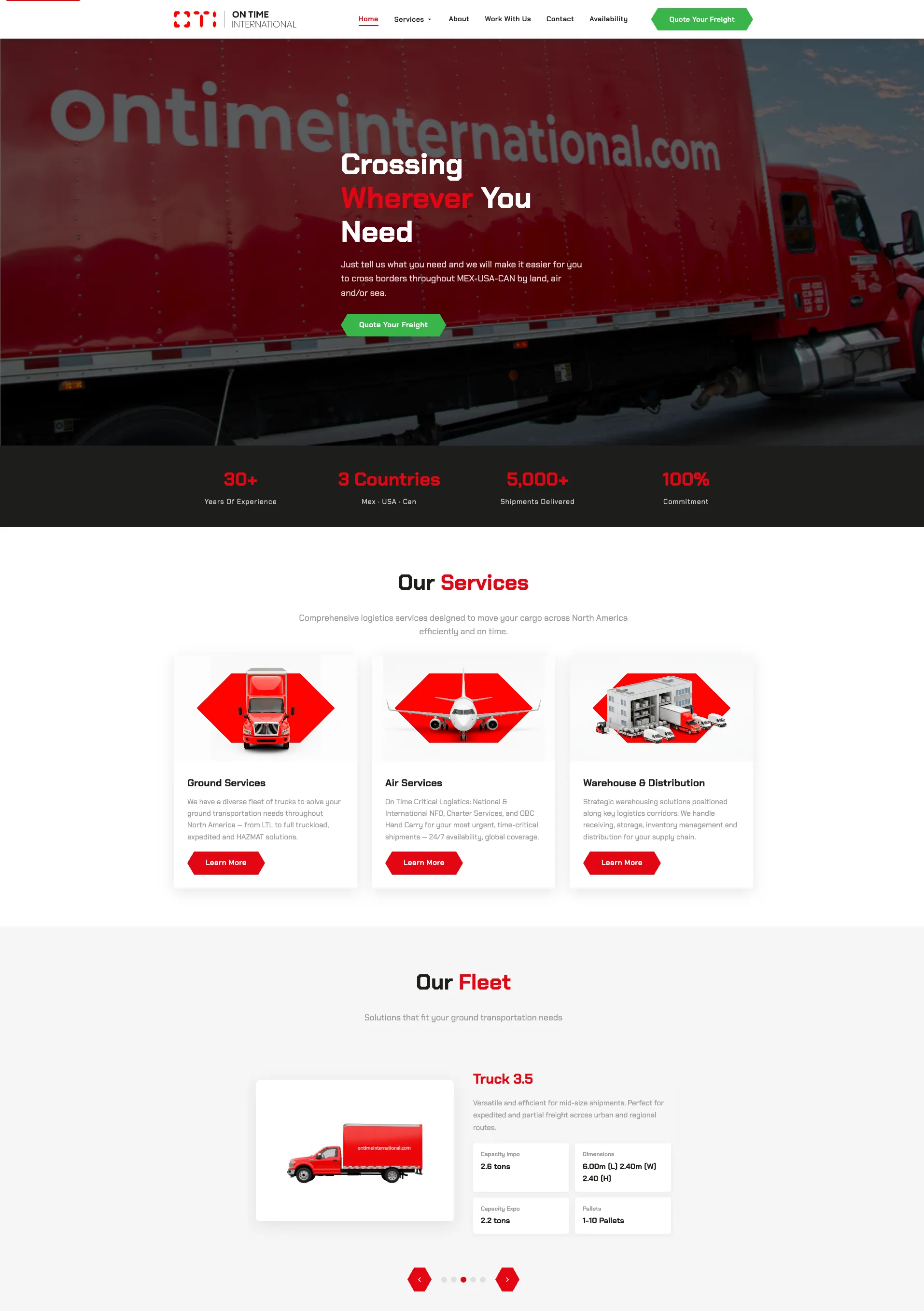 Ejemplo de página web diseñada por Studio Redhouse